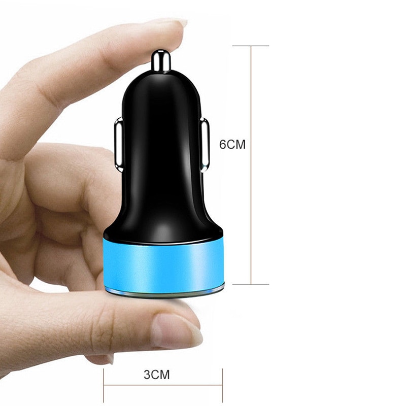Dual USB Car Charger Adapter LED Display 5V 3.1A Fast Charging Auto USB Universal Car Phone Charger for Smart Phone Dual USB Car Charger Adapter LED Display 5V 3.1A Fast Charging Auto USB Universal Car Phone Charger for Smart Phone